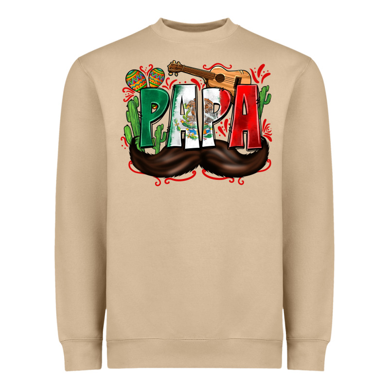 Papa Mexico Heavyweight Sweatshirt by Zillion Design Studio | Teevron