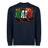 Navy papa mexico Heavyweight Sweatshirt - Zillion Design Studio