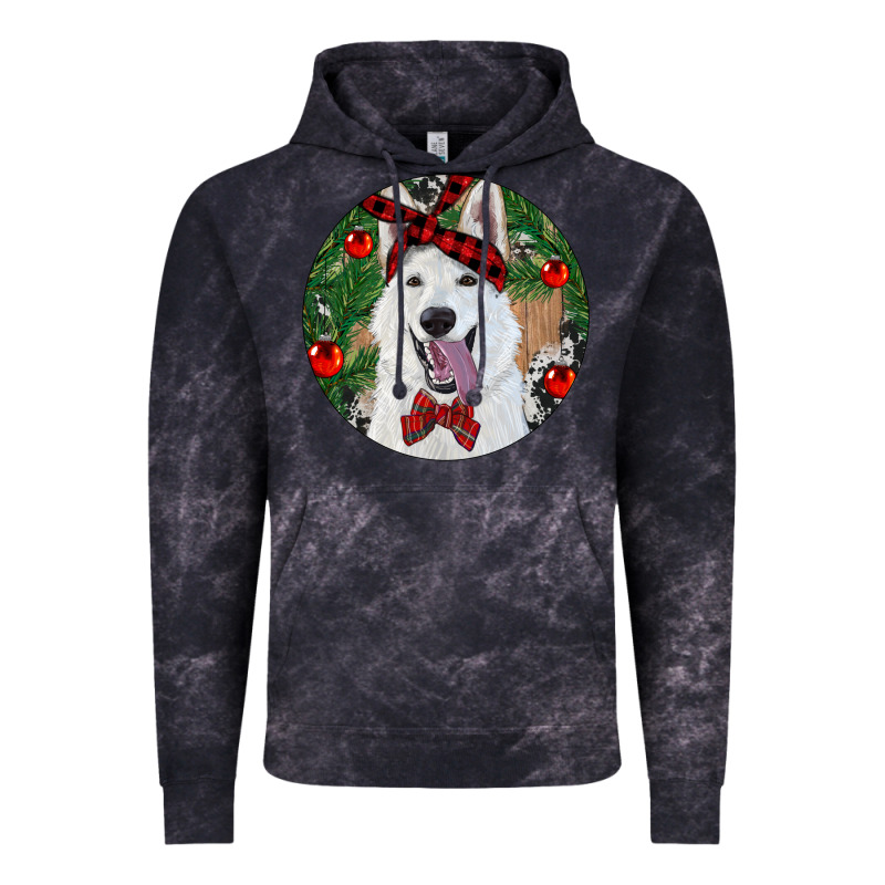 Christmas White Shepherd With Cowhide Vintage Hoodie by RanaPortraitStore | Teevron