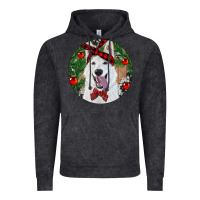 Vintage Black Christmas White Shepherd With Cowhide Vintage Hoodie - RanaPortraitStore