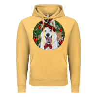 Vintage Mustard Christmas White Shepherd With Cowhide Vintage Hoodie - RanaPortraitStore
