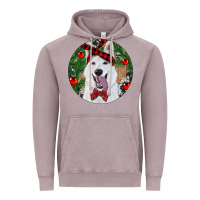 Vintage Zinc Christmas White Shepherd With Cowhide Vintage Hoodie - RanaPortraitStore