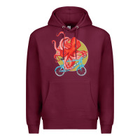 Burgundy Cycling octopus Premium Hoodie - Bettercallsaul