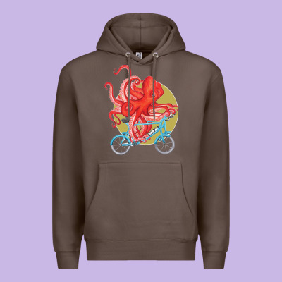 Cycling Octopus Premium Hoodie Designed By Bettercallsaul