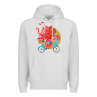 Dove Grey Cycling octopus Premium Hoodie - Bettercallsaul