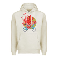 Oatmeal Heather Cycling octopus Premium Hoodie - Bettercallsaul