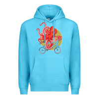 Ocean Blue Cycling octopus Premium Hoodie - Bettercallsaul