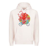Pale Pink Cycling octopus Premium Hoodie - Bettercallsaul