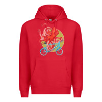 Red Cycling octopus Premium Hoodie - Bettercallsaul