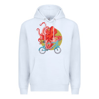 White Cycling octopus Premium Hoodie - Bettercallsaul