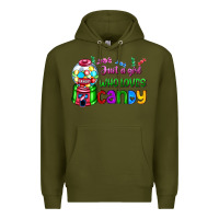 Army Green just a girl who loves candy Premium Hoodie - AdoDesignShop