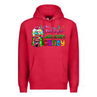 Cardinal just a girl who loves candy Premium Hoodie - AdoDesignShop