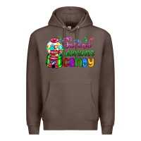 Coffee just a girl who loves candy Premium Hoodie - AdoDesignShop