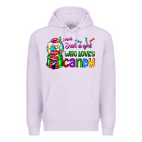 Lilac just a girl who loves candy Premium Hoodie - AdoDesignShop