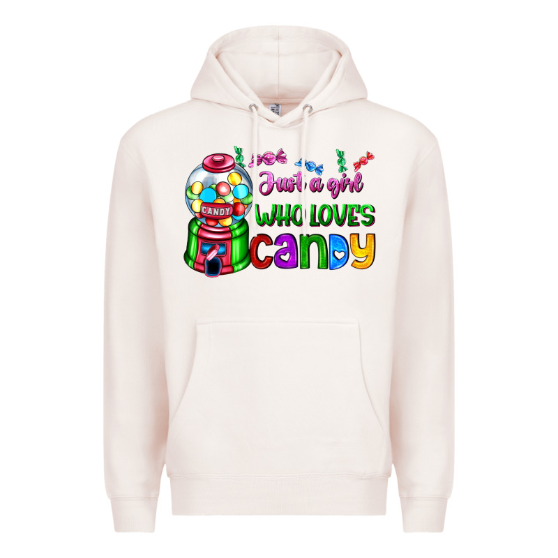 Just A Girl Who Loves Candy Premium Hoodie by AdoDesignShop | Teevron