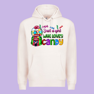 Just A Girl Who Loves Candy Premium Hoodie Designed By Adodesignshop