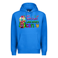 True Royal just a girl who loves candy Premium Hoodie - AdoDesignShop
