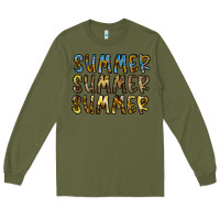 Army Green summer summer Long Sleeve Tee - CowhideDigitalArt