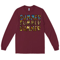 Burgundy summer summer Long Sleeve Tee - CowhideDigitalArt