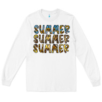 White summer summer Long Sleeve Tee - CowhideDigitalArt