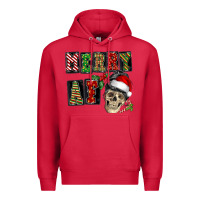 Cardinal Merry af skeleton messy bun Premium Hoodie - NancyCooperArtShop