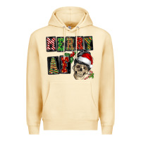 Pina Colada Merry af skeleton messy bun Premium Hoodie - NancyCooperArtShop