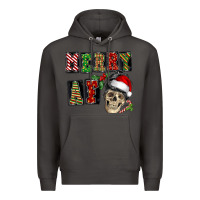 Smoke Merry af skeleton messy bun Premium Hoodie - NancyCooperArtShop