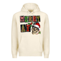 Tofu Merry af skeleton messy bun Premium Hoodie - NancyCooperArtShop