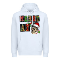 White Merry af skeleton messy bun Premium Hoodie - NancyCooperArtShop
