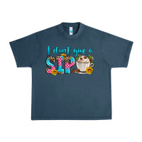 Midnight Navy i don't give a sip Urban Heavy Tee - Zillion Design Studio