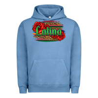 Pigment Pebble Blue latina with serape and roses Urban Hoodie - Jasminsmagicworld