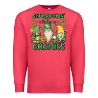 Cardinal shamrock with my gnomies Premium Sweatshirt - MaliasSmallBusiness