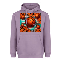 Lavender basketball leopard serape tumbler Heavyweight Hoodie - Jasminsmagicworld