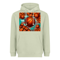 Matcha basketball leopard serape tumbler Heavyweight Hoodie - Jasminsmagicworld