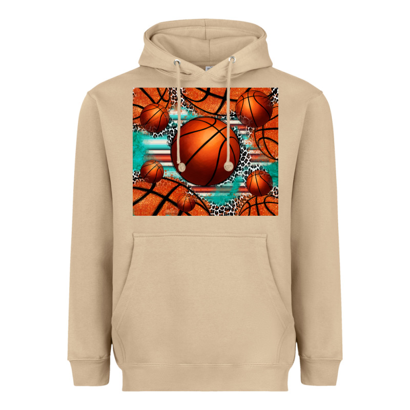 Basketball Leopard Serape Tumbler Heavyweight Hoodie by Jasminsmagicworld | Teevron