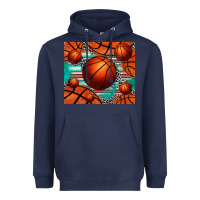 Navy basketball leopard serape tumbler Heavyweight Hoodie - Jasminsmagicworld