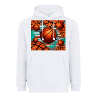 White basketball leopard serape tumbler Heavyweight Hoodie - Jasminsmagicworld