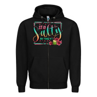 Black stay salty matthew 5 13 summer Zipper Hoodie - Jasminsmagicworld