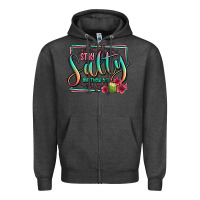 Charcoal Heather stay salty matthew 5 13 summer Zipper Hoodie - Jasminsmagicworld