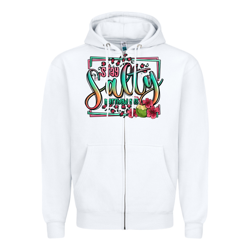 Stay Salty Matthew 5 13 Summer Zipper Hoodie by Jasminsmagicworld | Teevron