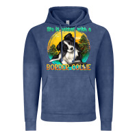 Vintage Denim life is better with a border collie Vintage Hoodie - texasbilliewilder
