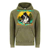 Vintage Olive life is better with a border collie Vintage Hoodie - texasbilliewilder