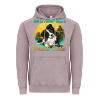 Vintage Zinc life is better with a border collie Vintage Hoodie - texasbilliewilder