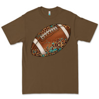 Cacao western football leopard turquoise pattern Premium Tee - Artiststas
