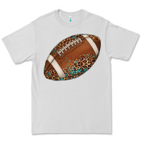 Dove Grey western football leopard turquoise pattern Premium Tee - Artiststas