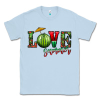 Dusty Blue love summer Classic Tee - CowhideDigitalArt