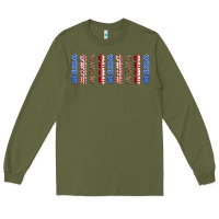 Army Green american mama libbey glass Long Sleeve Tee - HRA Design Shop