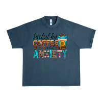 Midnight Navy fueled by coffee and anxiety Urban Heavy Tee - Zillion Design Studio