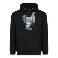 Black Brahma Chicken Heavyweight Hoodie - LillyAllenDesigns