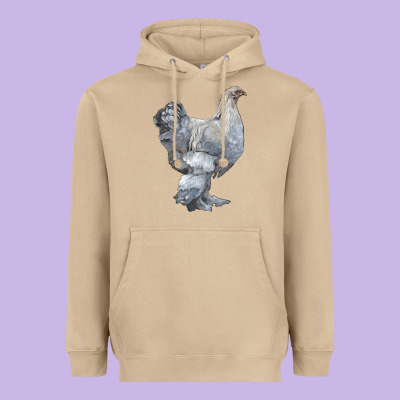 Brahma Chicken Heavyweight Hoodie Designed By Lillyallendesigns
